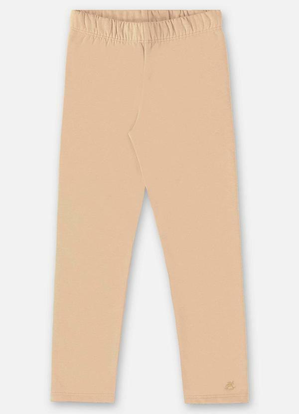 Up Baby - Legging em Molecotton Infantil Menina Bege