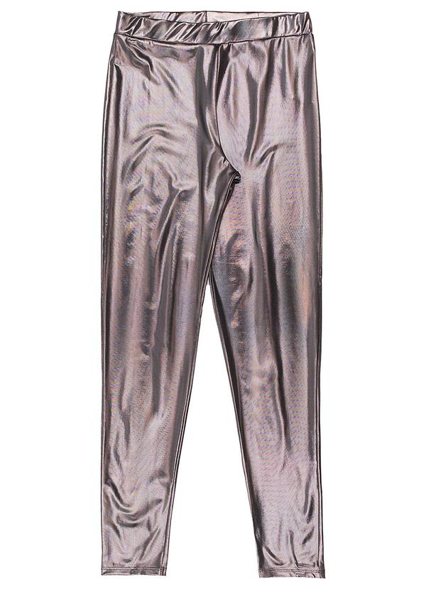 Authoria - Legging Feminino com Visual Holográfico Preto 3