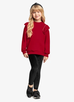 Trick Nick - Legging Infantil Veludo Preto - TRICK NICK