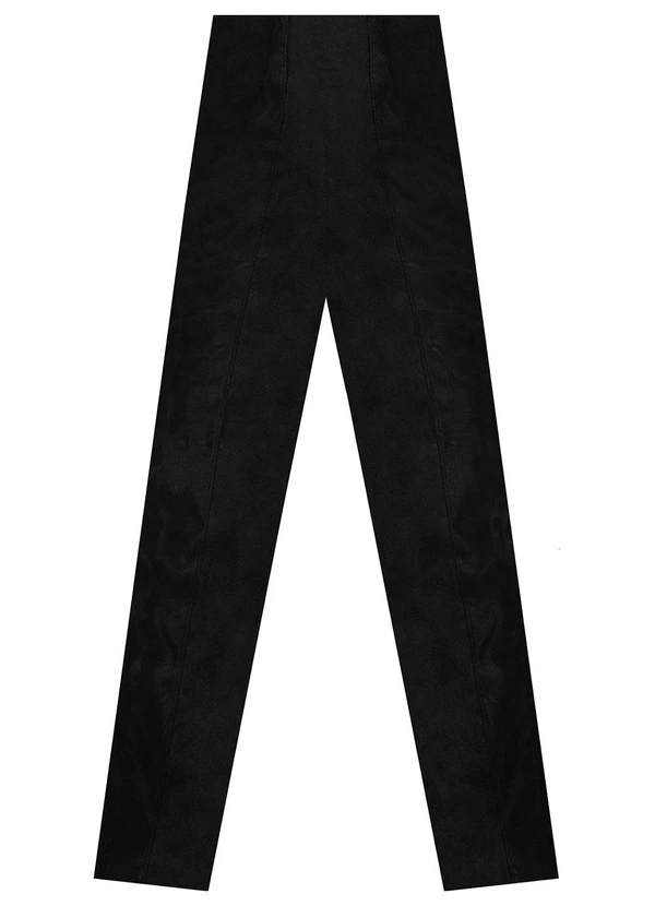 Minty - Legging Juvenil em Material Sintético Preto