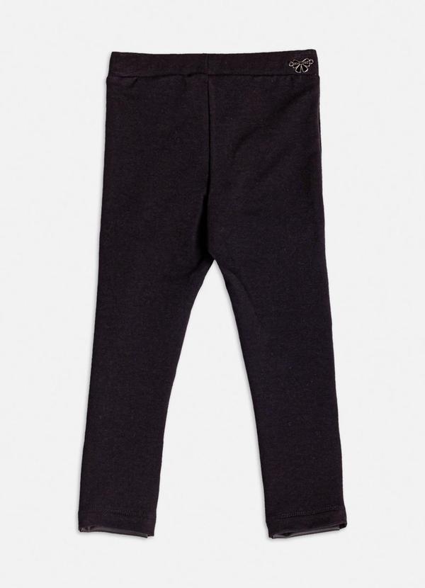 Momi - Legging Preta Montaria com Recorte Preto 2