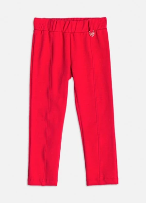 Momi - Legging Vermelha Montaria com Passante Vermelho - MOMI