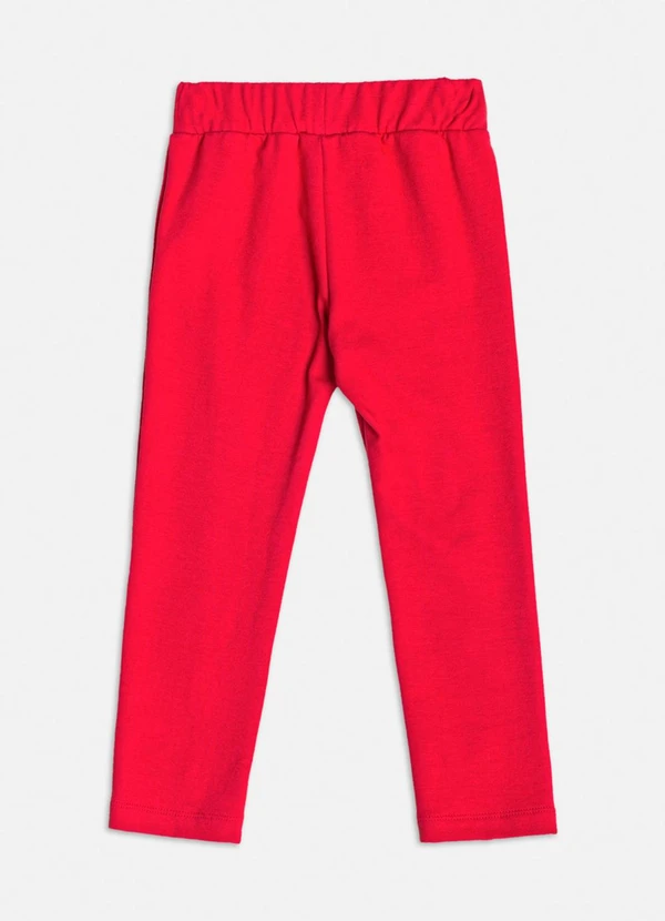 Momi - Legging Vermelha Montaria com Passante Vermelho 2