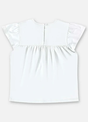 Up Baby - Bata Básica em Meia Malha Branco - UP BABY