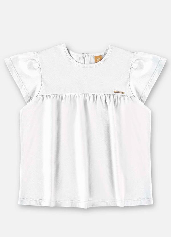 Up Baby - Bata Básica em Meia Malha Branco