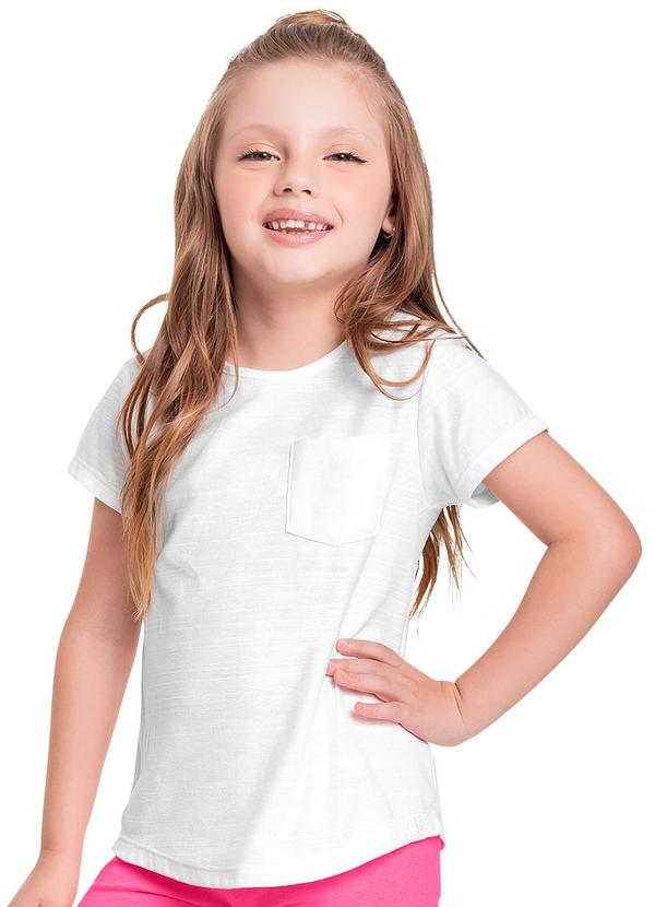 Quimby - Bata em Malha Flamê para Menina Branco