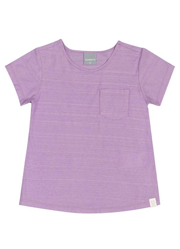 Quimby - Bata em Malha Flamê para Menina Roxo