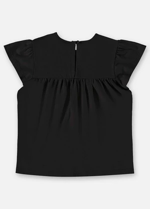 Up Baby - Bata Infantil Básica em Meia Malha Preto - UP BABY