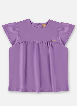 Up Baby - Bata Infantil Básica em Meia Malha Roxo - UP BABY
