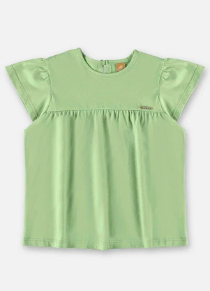 Up Baby - Bata Infantil Básica em Meia Malha Verde - UP BABY