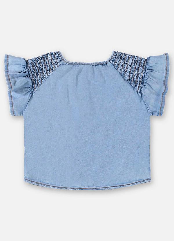 Up Baby - Bata Infantil para Menina em Jeans Azul 2