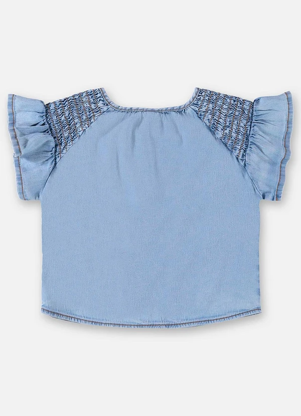 Up Baby - Bata Infantil para Menina em Jeans Azul 2