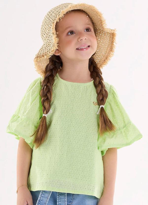 Up Baby - Bata Infantil para Menina em Laise Verde