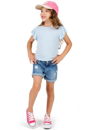 Tink Bink - Blusa Basica Azul - TINK BINK
