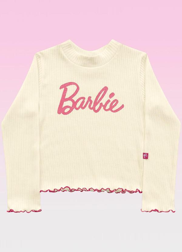 Barbie Blusa Manga Longa Barbie Mattel Laranja