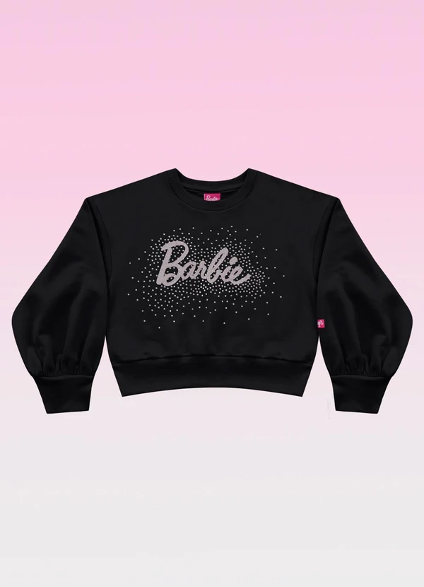 Barbie - Blusão Barbie Mattel Preto