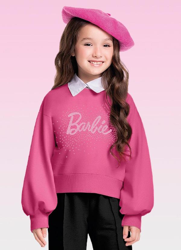 Barbie - Blusão Barbie Mattel Rosa