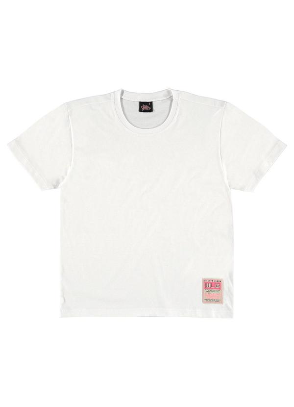 Gloss - Camisa Básica Oversize Juvenil Branco