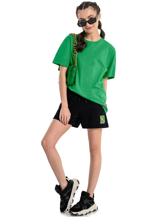 Gloss - Camisa Básica Oversize Juvenil Verde 2