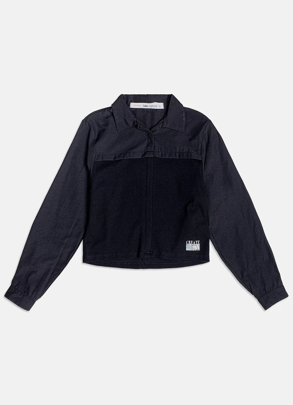 I Am - Camisa com Ribana Preto