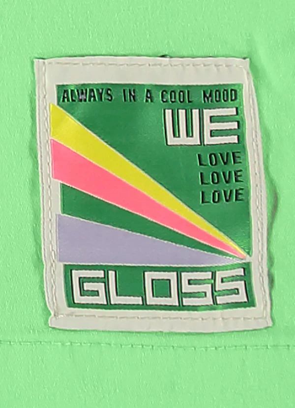 Gloss - Camisa Cropped em Sarja Verde 5