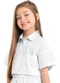 Gloss - Camisa Cropped Juvenil em Tricoline Branco - variação: Branco
