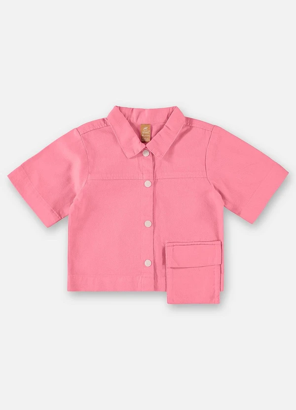Up Baby - Camisa em Sarja Rosa 3