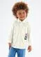 Up Baby - Camisa Infantil Menina em Tecido Branco - variação: Branco