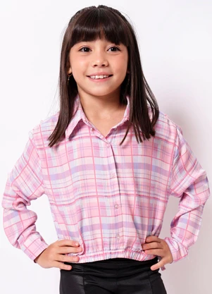 Torra - Camisa Infantil Viscose Berry & Co. Xadrez Rosa - TORRA
