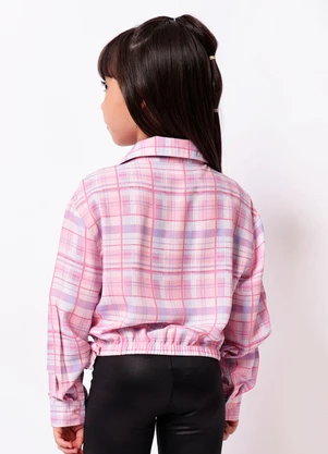 Torra - Camisa Infantil Viscose Berry & Co. Xadrez Rosa - TORRA