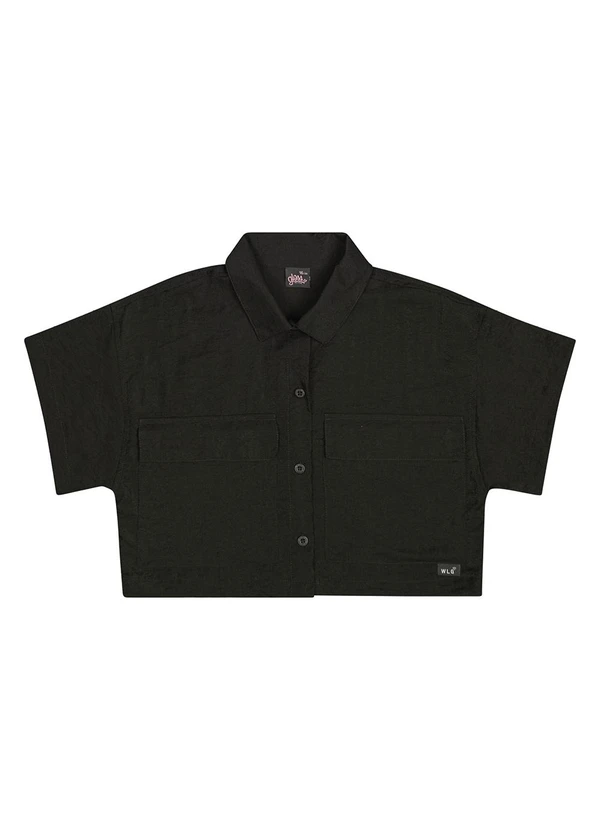 Gloss - Camisa Manga Curta Juvenil Preto 3