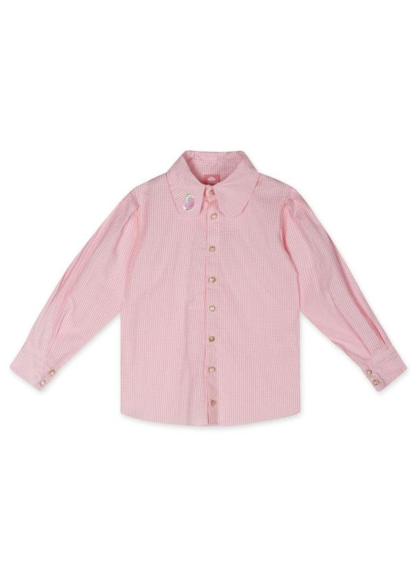 Lilica Ripilica - Camisa Manga Longa Infantil Feminina Rosa
