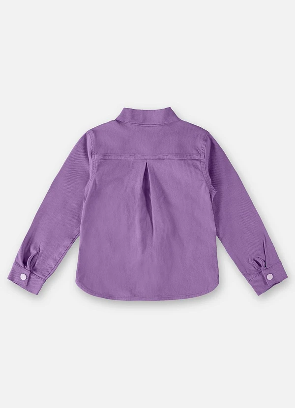 Up Baby - Camisa Manga Longa Infantil Menina Roxo 4