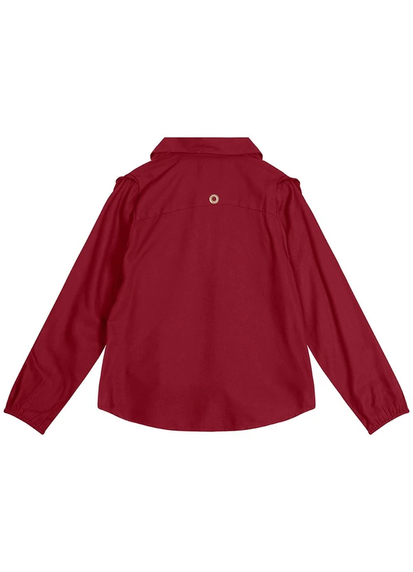 Carinhoso - Camisa Mullet em Viscose Menina Vermelho 2