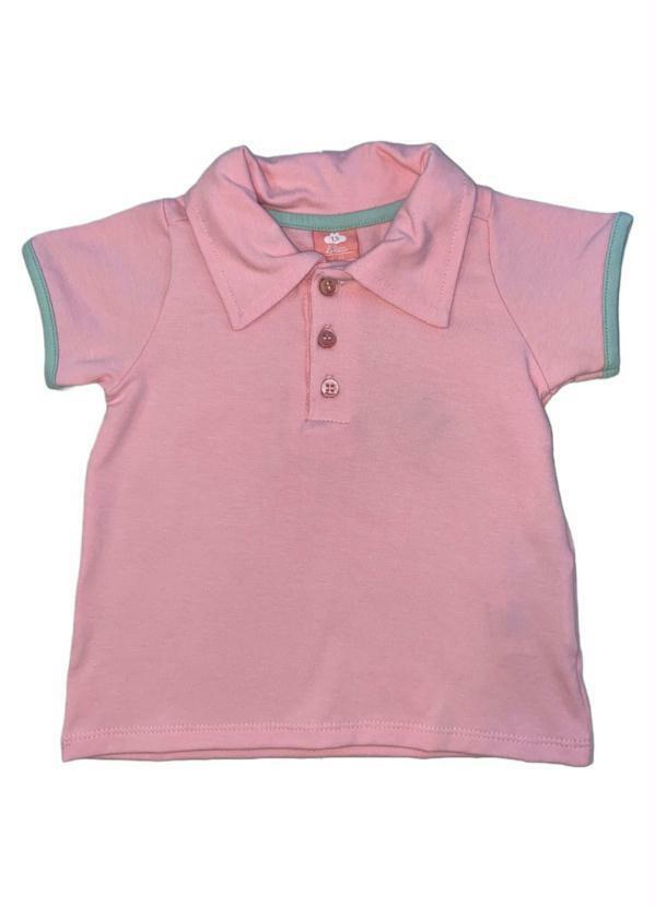 Lilica Ripilica - Camisa Polo Manga Curta Infantil Menina Rosa