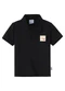 Malwee Kids - Camisa Polo Positive Hearts Off White - variação: Preto