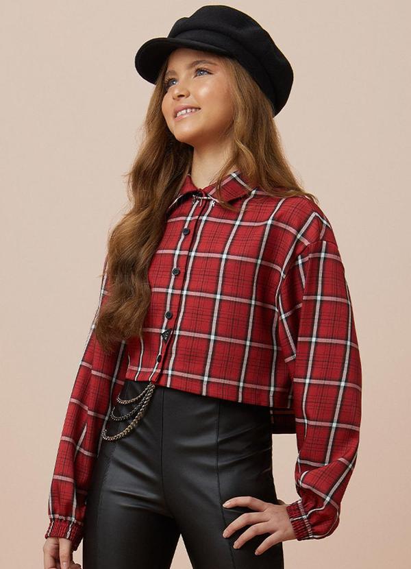 I Am - Camisa Xadrez Vermelho