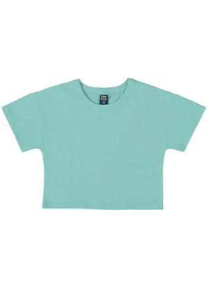Camiseta Básica para Menina Azul Bee Loop