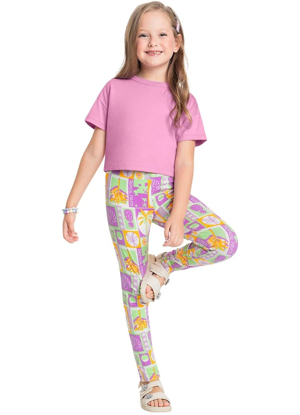 Bee Loop - Camiseta Básica para Menina Roxo