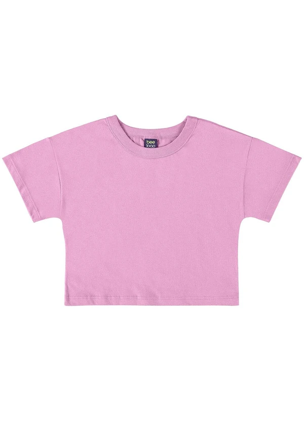 Bee Loop - Camiseta Básica para Menina Roxo 2