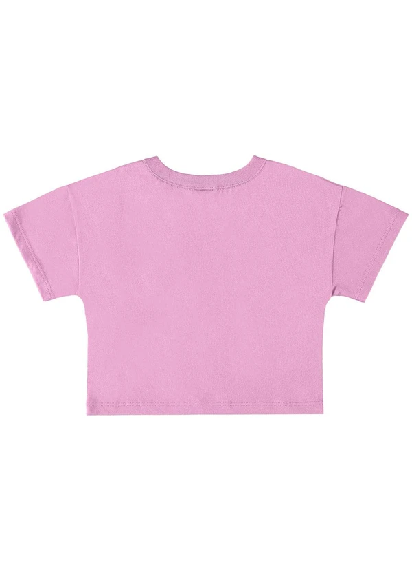 Bee Loop - Camiseta Básica para Menina Roxo 3