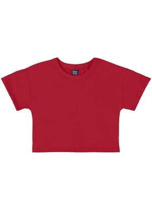 Bee Loop - Camiseta Básica para Menina Vermelho - BEE LOOP