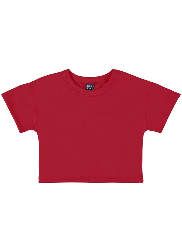 Bee Loop - Camiseta Básica para Menina Vermelho