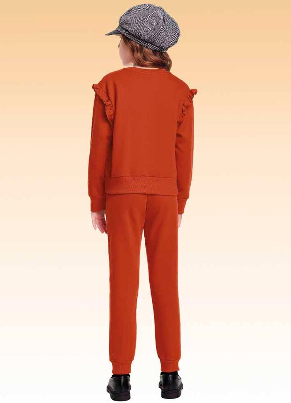 Fakini Kids - Conjunto Blusão e Calça Laranja 2