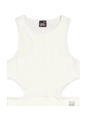 Gloss - Regata Básica em Ribaninha Juvenil Bege - GLOSS