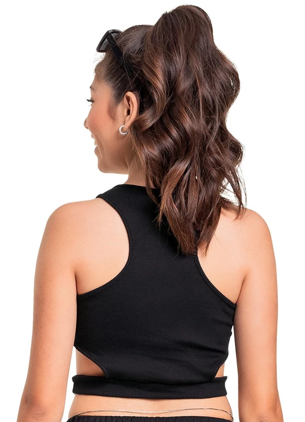 Gloss - Regata Básica em Ribaninha Juvenil Preto 2