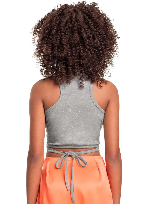 Gloss - Regata Cropped em Cotton Juvenil Prata 2