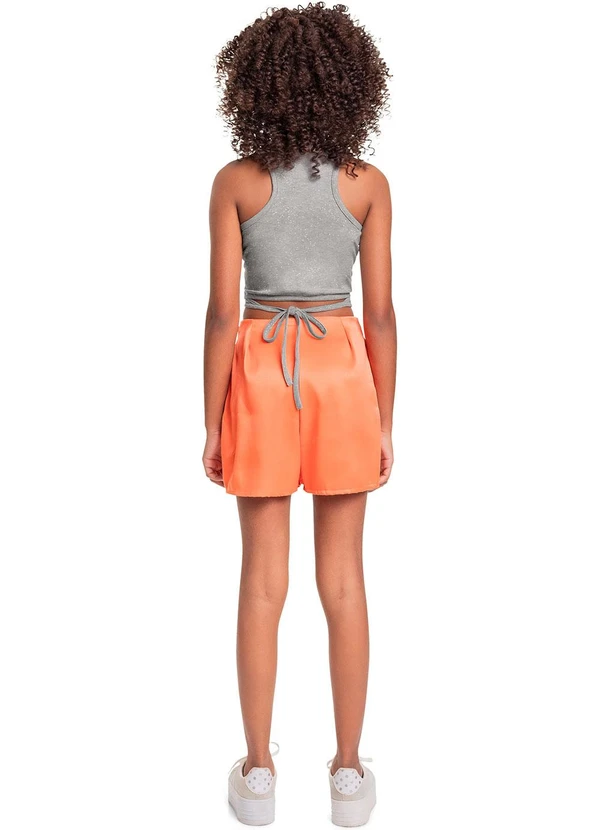 Gloss - Regata Cropped em Cotton Juvenil Prata 4