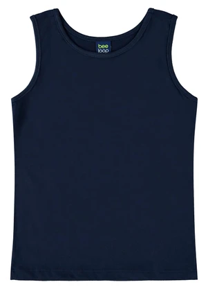 Bee Loop - Regata em Meia Malha para Menina Azul - BEE LOOP