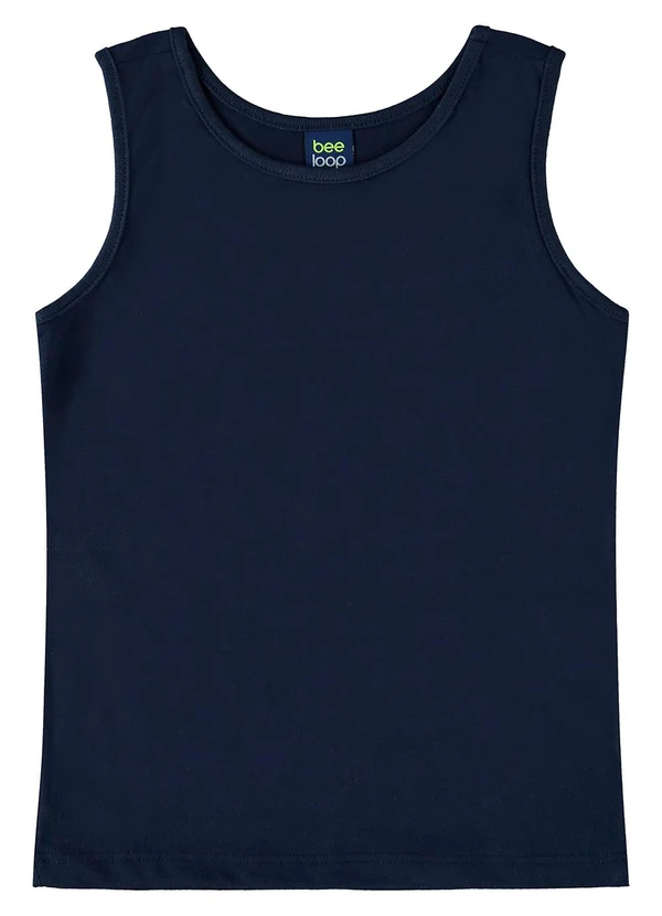 Bee Loop - Regata em Meia Malha para Menina Azul